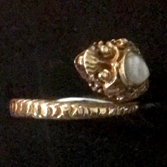 Vintage Copper Collectible Mother of Pearl Dragon - Picture 2 of 6